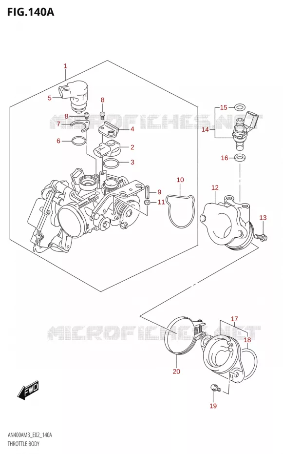 GASKLEPHUIS Suzuki SCOOTER 400 BURGMAN 2023  AN400A M3 (E02,E19)