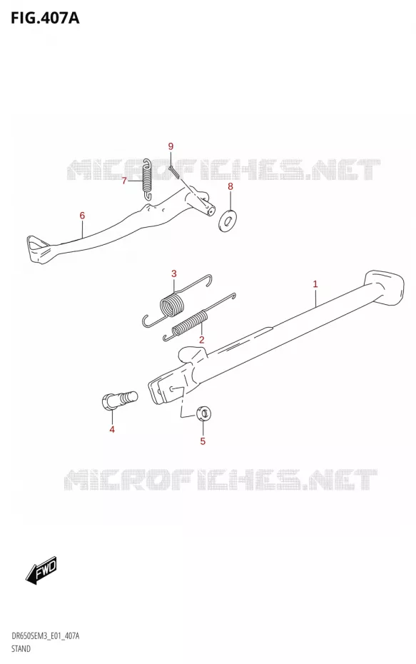 STAND Suzuki MOTO 650 DR 2023  DR650SE M3 (E01)