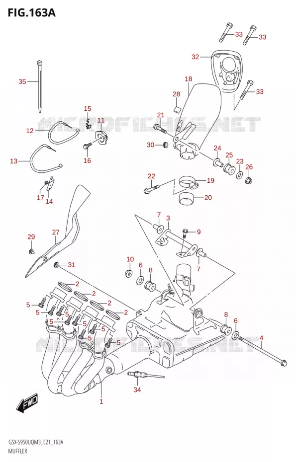 GELUIDDEMPER Suzuki MOTO 950 GSX-S 2023  GSX-S950WQM3 (E21)