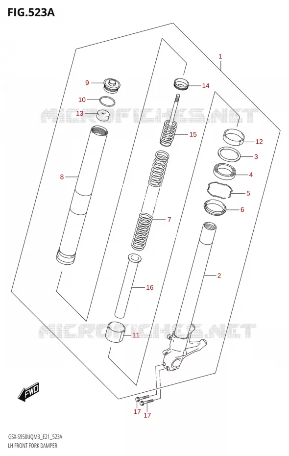 LINKSVOORVORK  Suzuki MOTO 950 GSX-S 2023  GSX-S950WQM3 (E21)