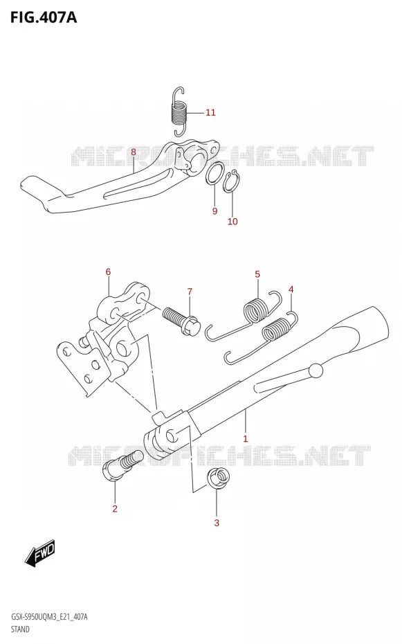STAND Suzuki MOTO 950 GSX-S 2023  GSX-S950WQM3 (E21)