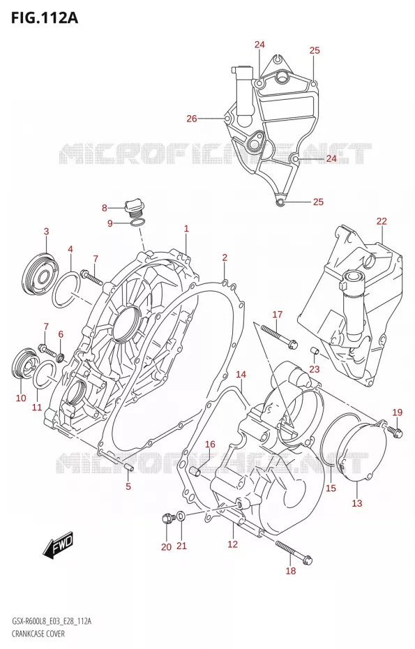 CARTERDEKSEL Suzuki MOTO 600 GSX-R 2018  GSX-R600 L8 (E03,E28,E33)
