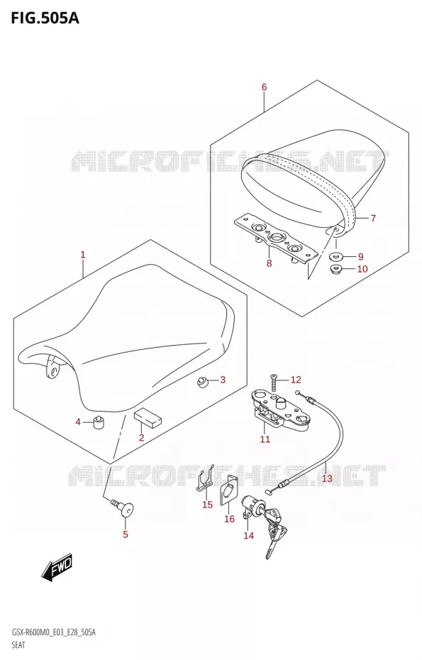 SEAT Suzuki MOTO 600 GSX-R 2020  GSX-R600 M0 (E03,E28,E33)