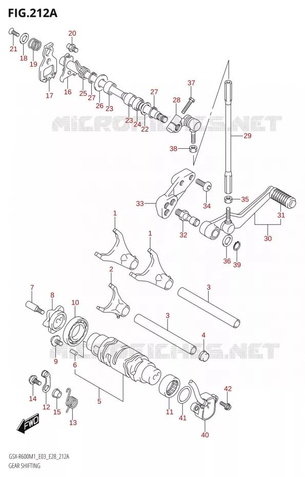 SCHAKELEN ASSY Suzuki MOTO 600 GSX-R 2021  GSX-R600 M1 (E03,E28,E33)