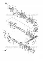 TRANSMISSION voor Suzuki RM 80 1985