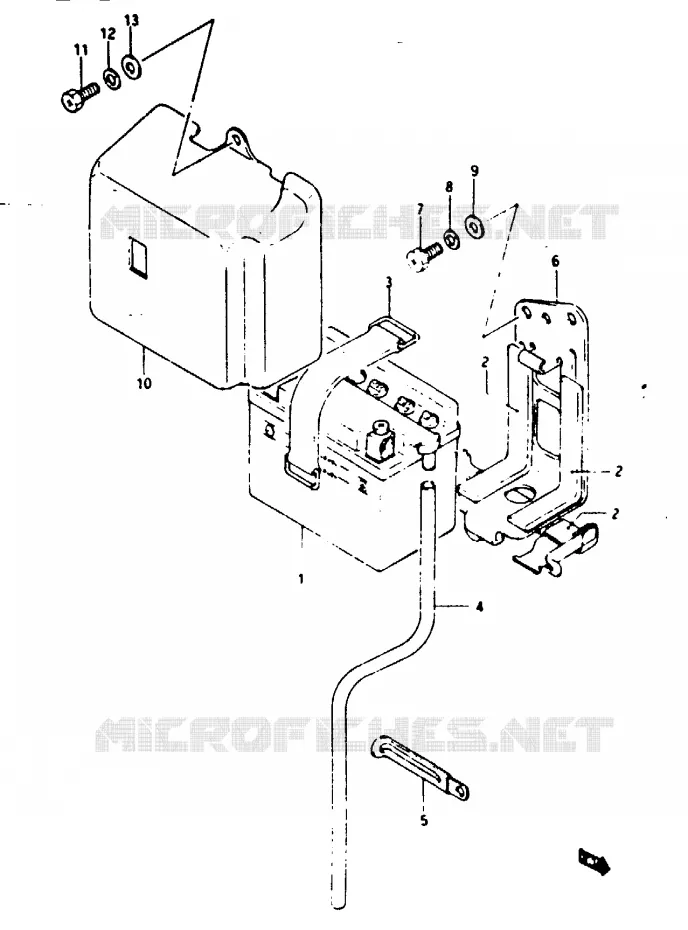 ACCU Suzuki MOTO 125 TS-X 1984  TS125XE(E/F/G)