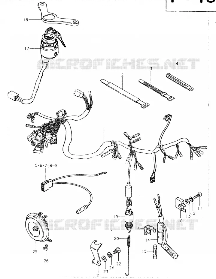 BEDRADING Suzuki MOTO 400 SP 1980  SP400T