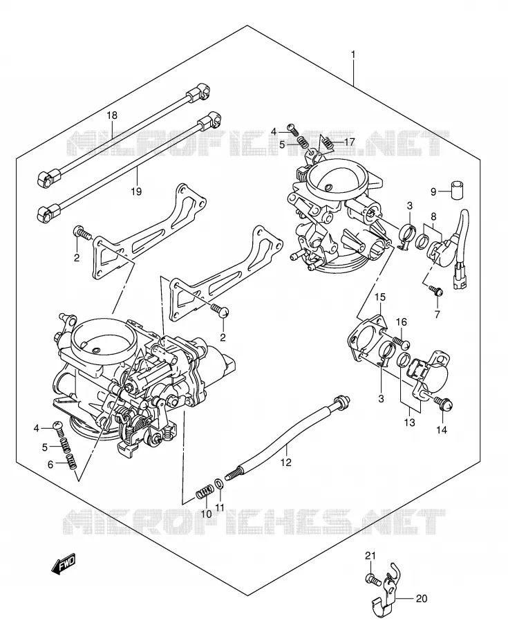 BRANDSTOFINJECTIE ASSY Suzuki MOTO 1000 SV 2004  SV1000K4(E2)