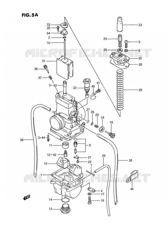 CARBURATOR (MODELE K/L/M/N/P/R/S) Suzuki MOTO 80 RM 1994  RM80R(E3)