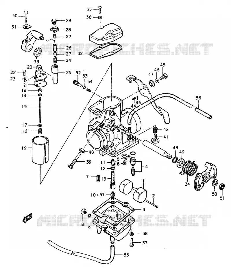 CARBURATOR Suzuki MOTO 370 SP 1979  SP370N(C/N)