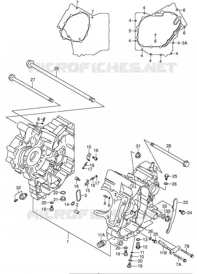 CASING (MODELE K1/K2) Suzuki MOTO 650 SV-S 2001  SV650SUK1(E2)