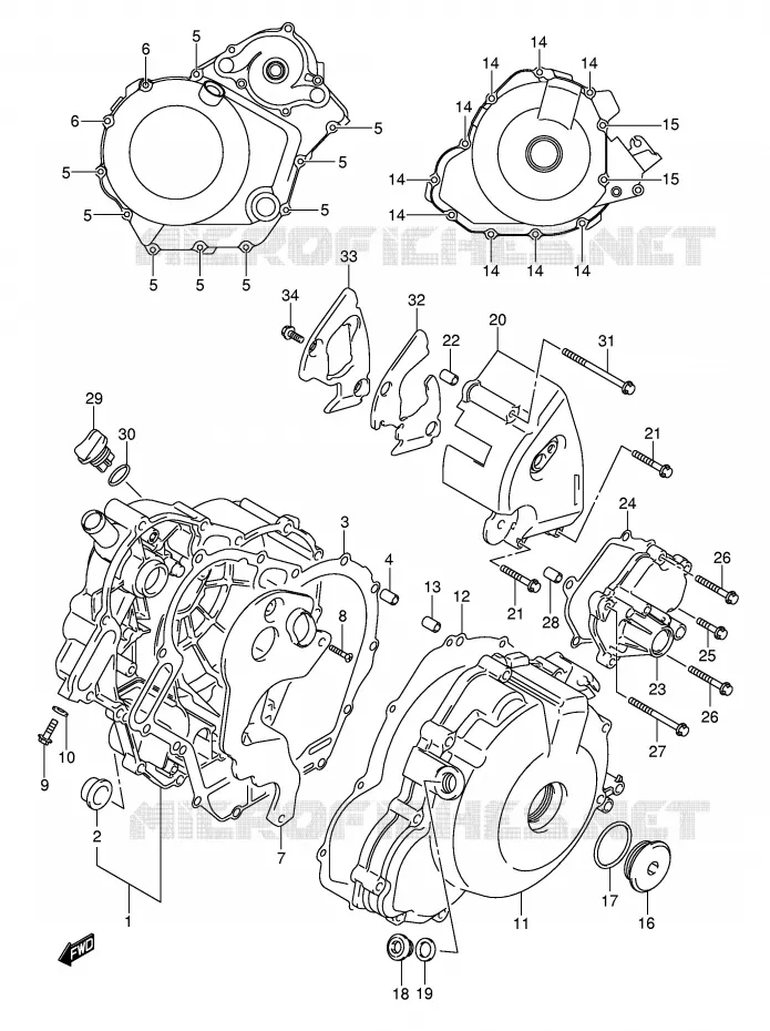 CASING Suzuki MOTO 1000 SV 2005  SV1000S2K5(E2)