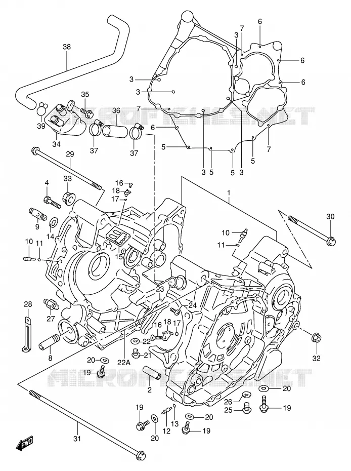 CASING Suzuki MOTO 1000 TL-S 1998  TL1000SW(E2)