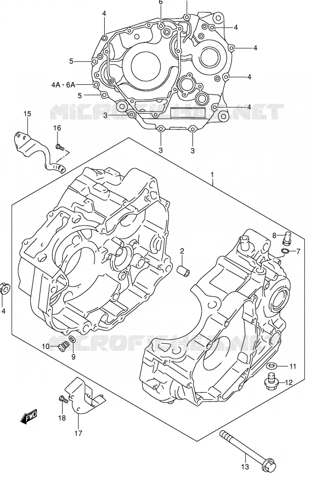 CASING Suzuki MOTO 250 DR-Z 2004  DR-Z250K4(E3/E28)