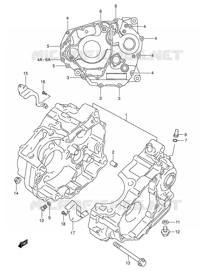 CASING Suzuki MOTO 250 DR-Z 2005  DR-Z250K5(E24)