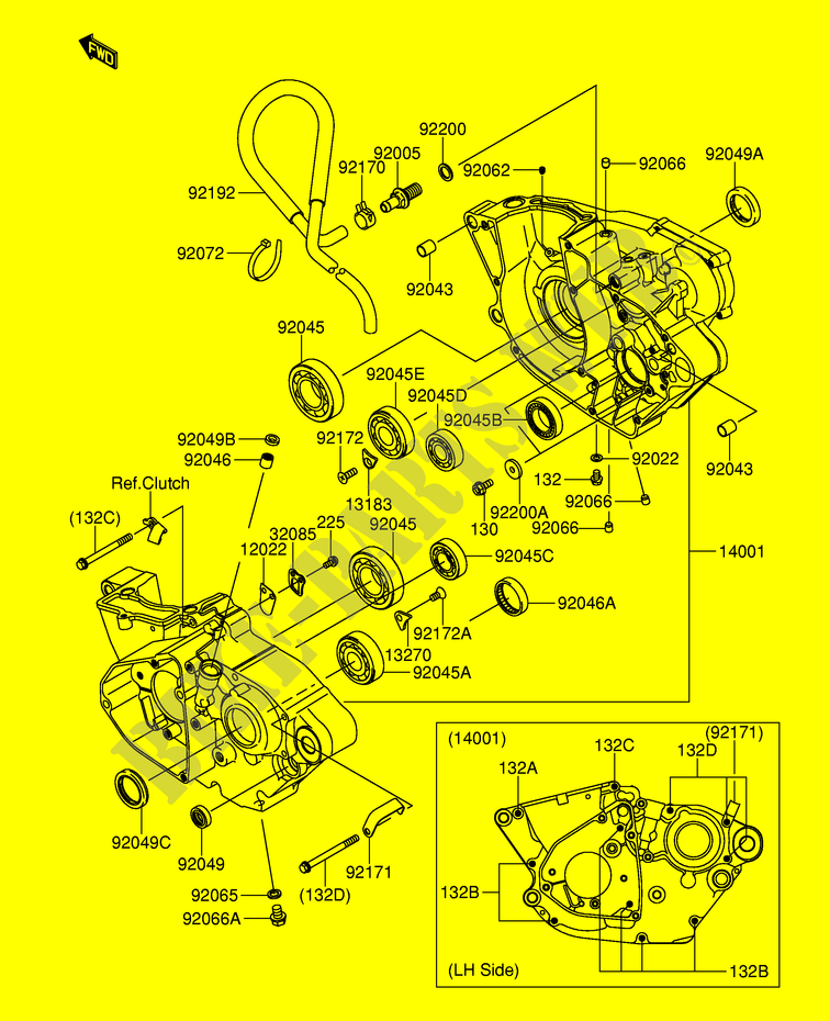 CASING voor Suzuki RM-Z 250 2004