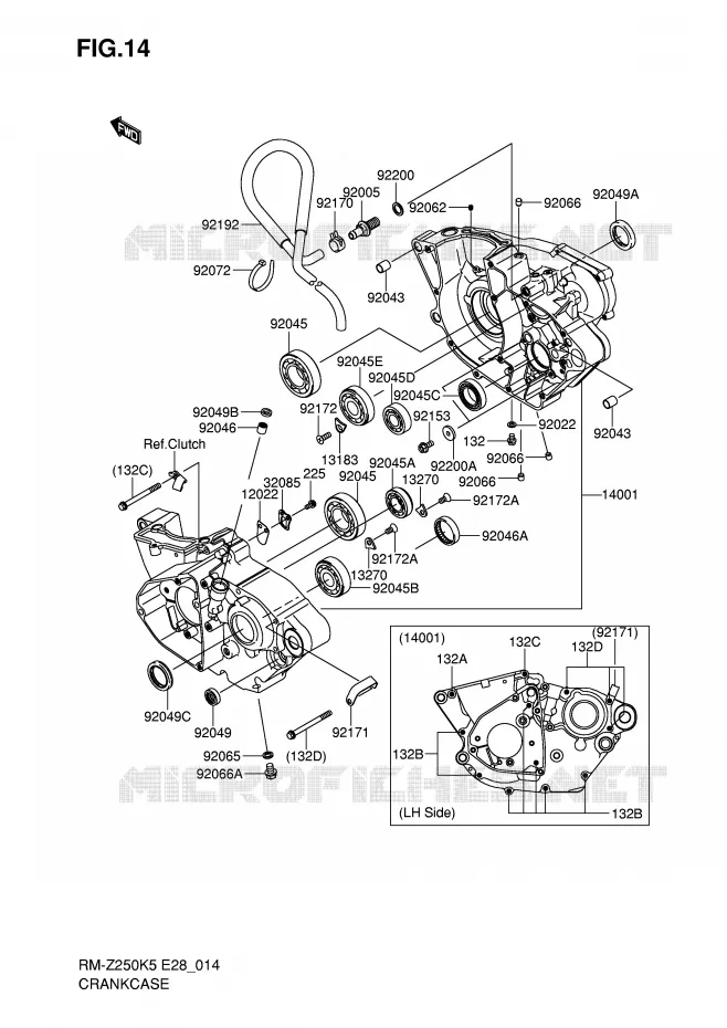 CASING Suzuki MOTO 250 RM-Z 2005  RM-Z250K5(E28)
