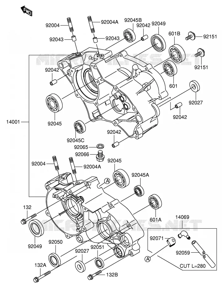 CASING Suzuki MOTO 65 RM 2004  RM65K4(E21)