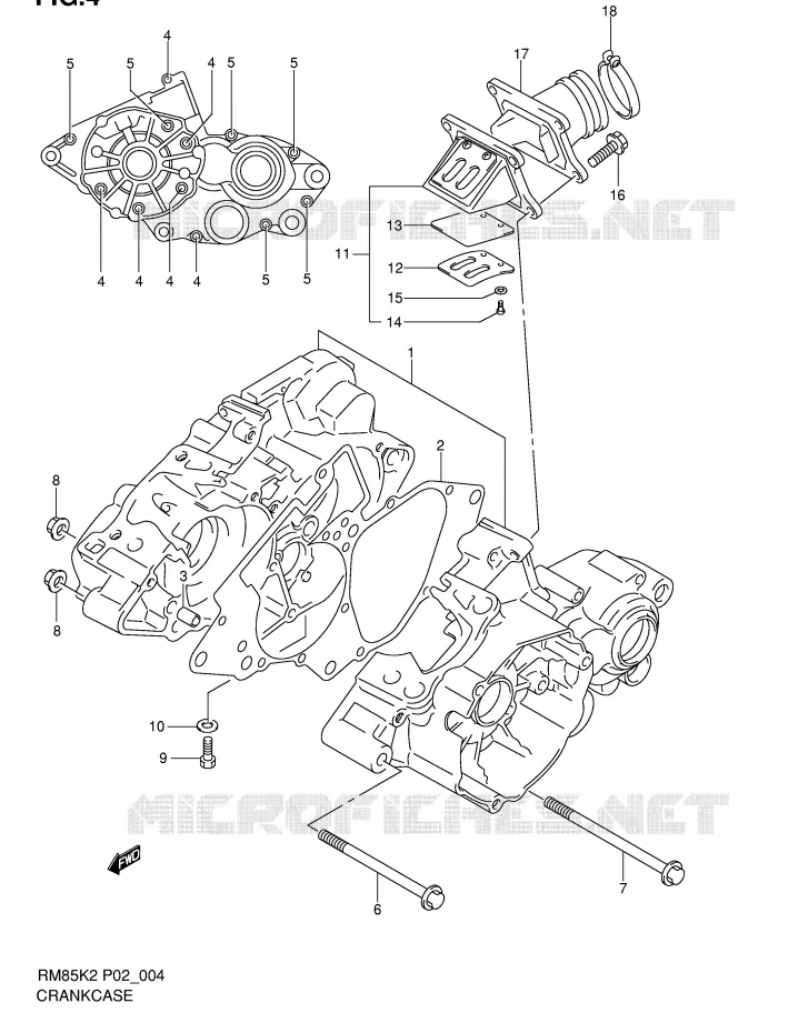 CASING Suzuki MOTO 85 RM 2002  RM85K2(P2)