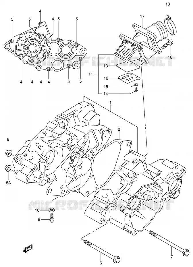 CASING Suzuki MOTO 85 RM 2005  RM85LK5(P3/P28)