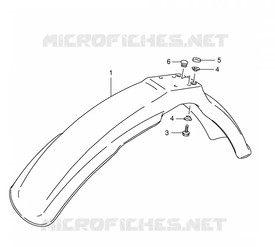 FRONT FENDER (MODELE R P31) Suzuki MOTO 125 TS-ER 1982  TS125ERZ(E1)
