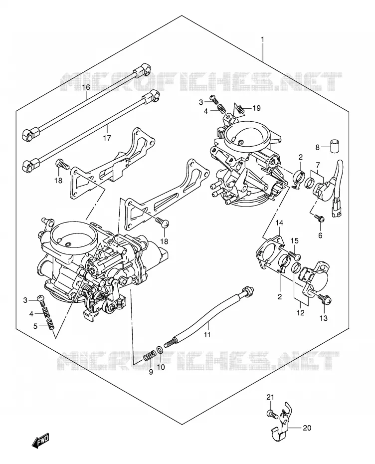 GASKLEPHUIS (MODEL K3/K4/K5/K6) Suzuki MOTO 650 SV-S 2003  SV650SK3(E2)