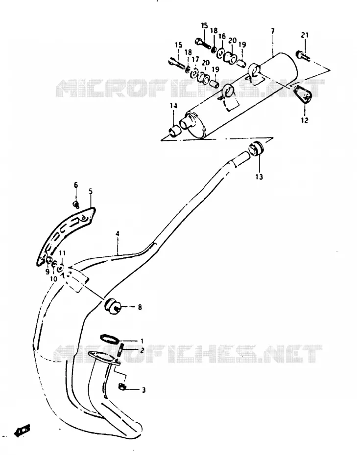 GELUIDDEMPER Suzuki MOTO 125 TS-X 1985  TS125XUF(E/F/G)