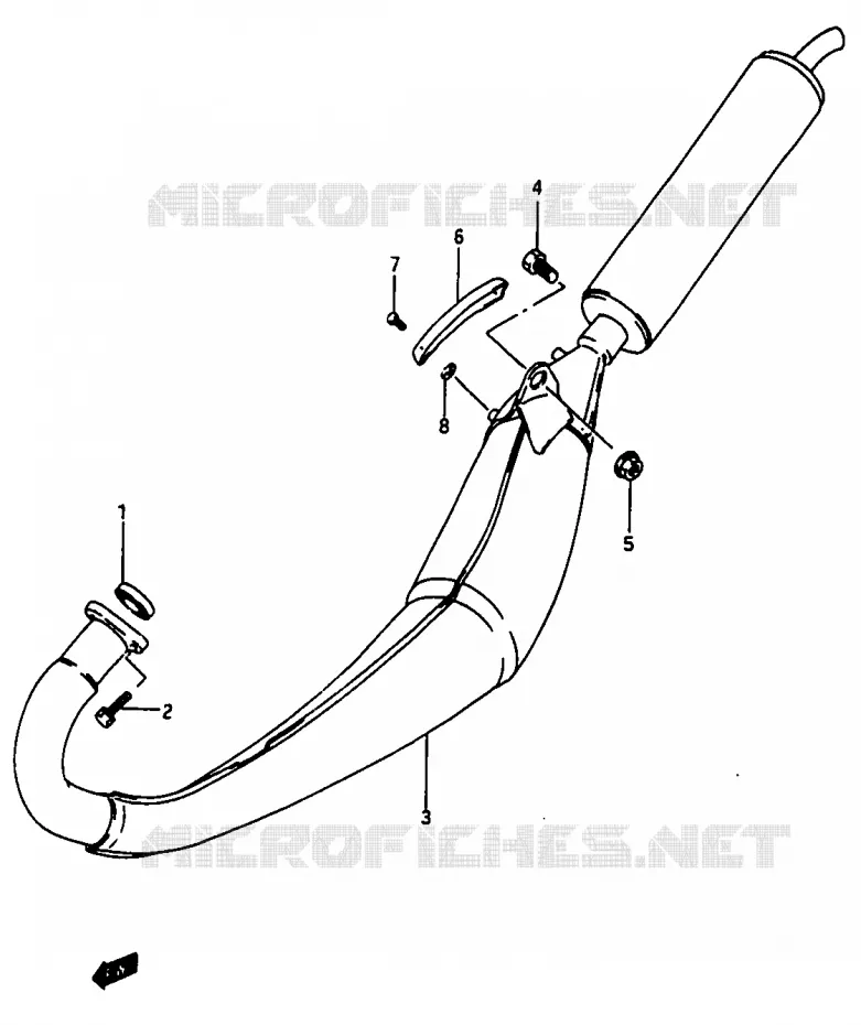 GELUIDDEMPER Suzuki MOTO 50 Autres-modeles 1991  TV50M(M/R)