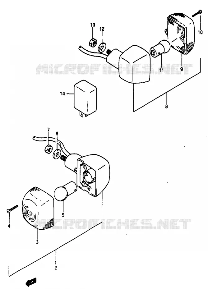 INDICATOREN Suzuki MOTO 50 Autres-modeles 1991  TV50M(M/R)