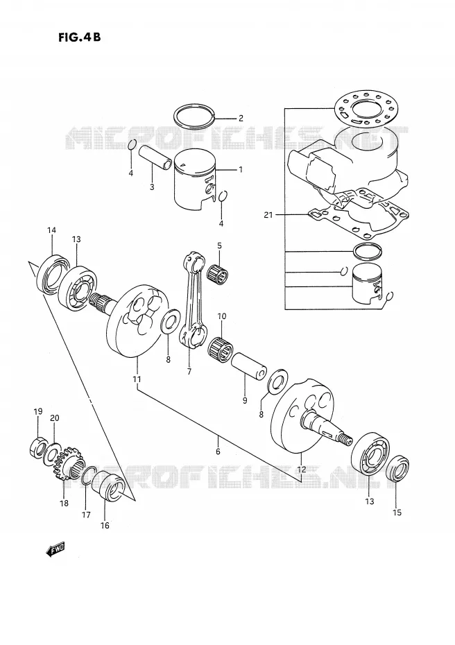 KRUKAS (MODELE K) Suzuki MOTO 80 RM 1990  RM80L(E3)
