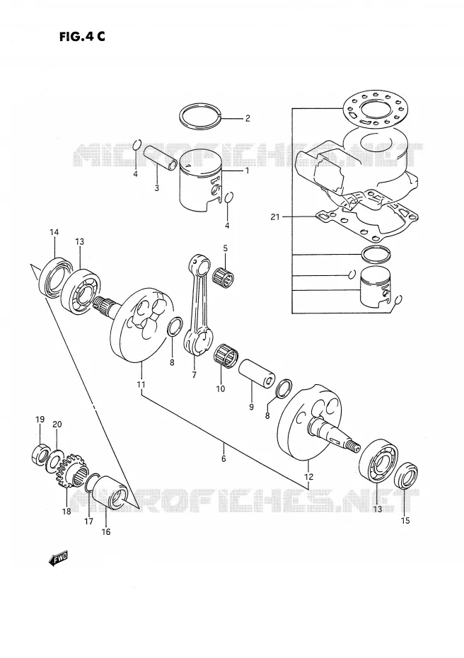 KRUKAS (MODELE L) Suzuki MOTO 80 RM 1985  RM80F(E3)