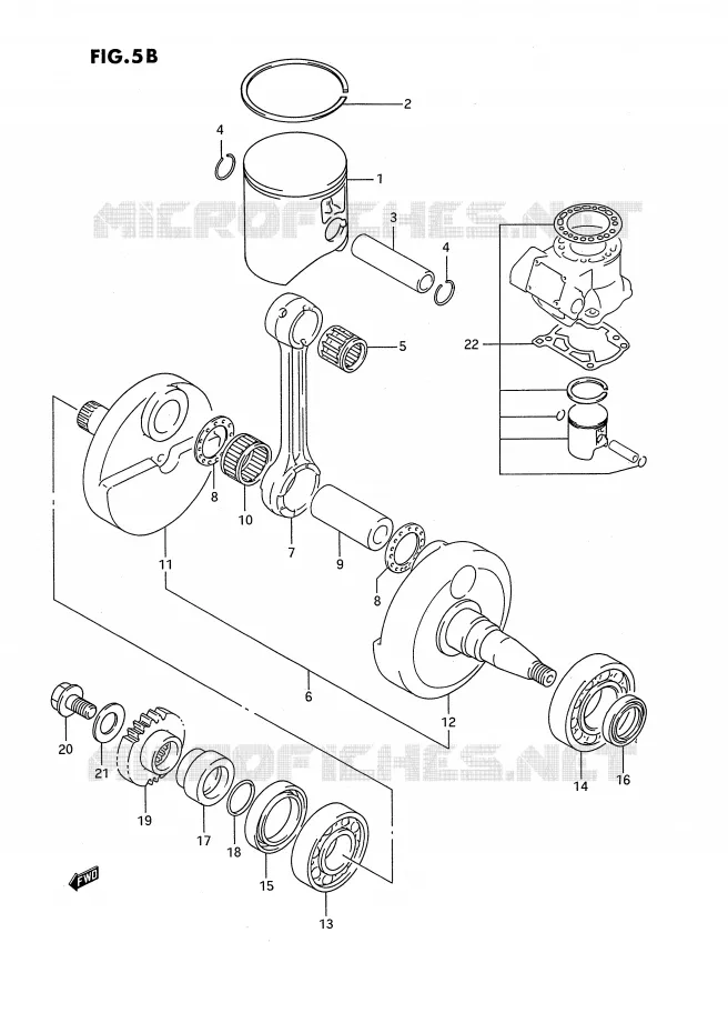 KRUKAS (MODELE P/R) Suzuki MOTO 250 RMX 1989  RMX250K(E3)