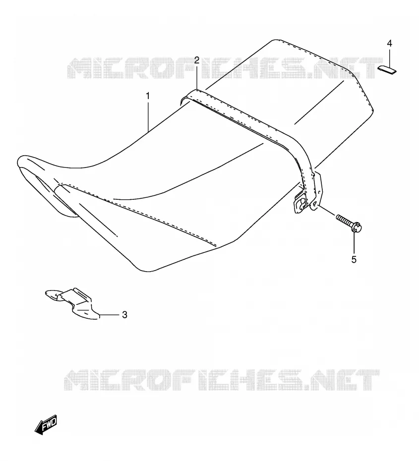 SEAT (MODELE R P31) Suzuki MOTO 125 TS-ER 1992  TS125ERCN(E1)