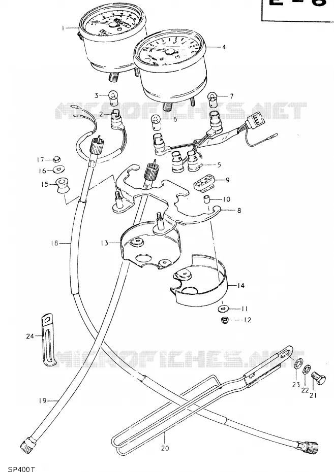 SNELHEIDSMETER Suzuki MOTO 400 SP 1980  SP400T