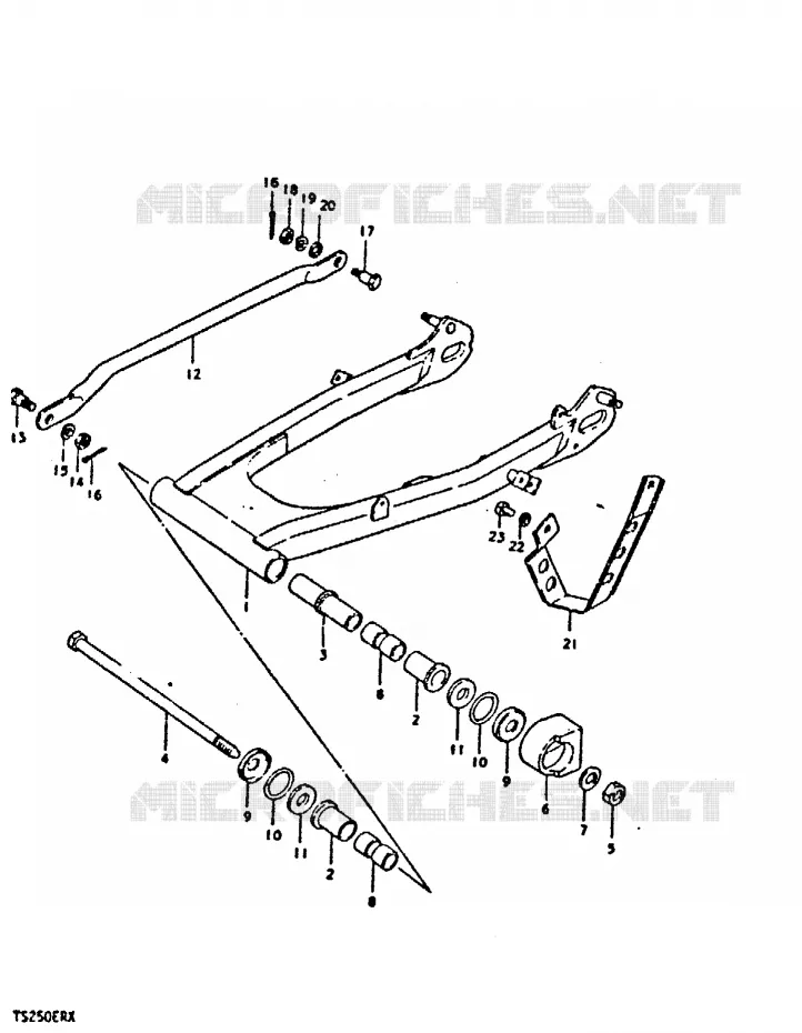 SWINGARM Suzuki MOTO 250 TS-ER 1999  TS250ERX(T/X)