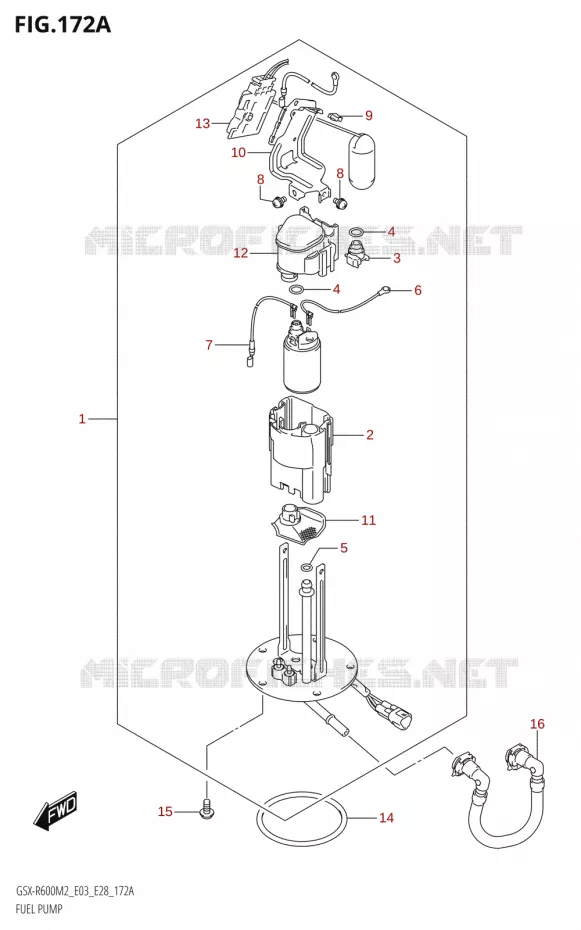 BENZINE POMP Suzuki MOTO 600 GSX-R 2022  GSX-R600 M2 (E03,E28,E33)