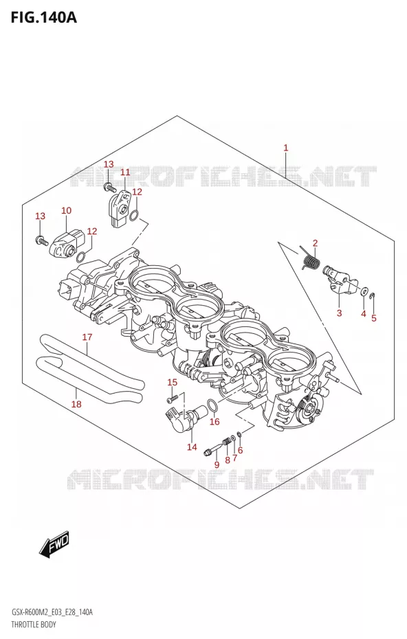 GASKLEPHUIS (E03,E28) Suzuki MOTO 600 GSX-R 2022  GSX-R600 M2 (E03,E28,E33)