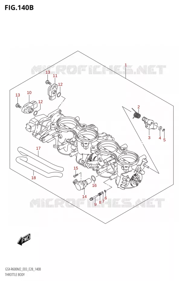 GASKLEPHUIS (E33) Suzuki MOTO 600 GSX-R 2022  GSX-R600 M2 (E03,E28,E33)