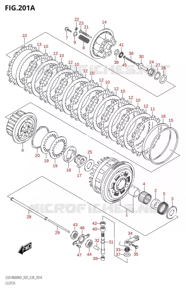 KOPPELING Suzuki MOTO 600 GSX-R 2022  GSX-R600 M2 (E03,E28,E33)