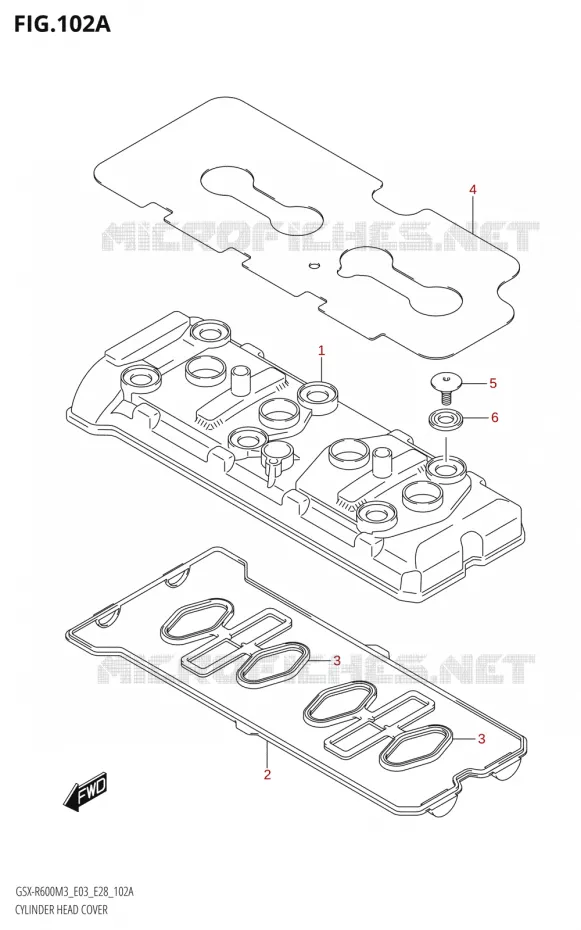 KLEPPENDEKSEL Suzuki MOTO 600 GSX-R 2023  GSX-R600 M3 (E03,E28,E33)