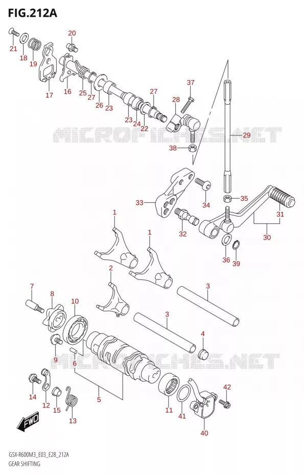 SCHAKELEN ASSY Suzuki MOTO 600 GSX-R 2023  GSX-R600 M3 (E03,E28,E33)