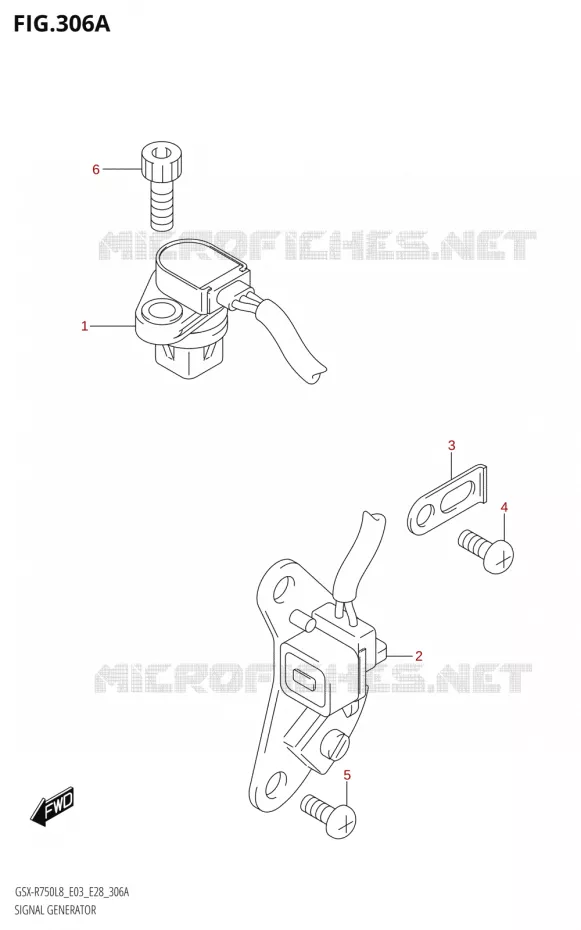 DYNAMO SENSOR Suzuki MOTO 750 GSX-R 2018  GSX-R750 L8 (E03,E28,E33)