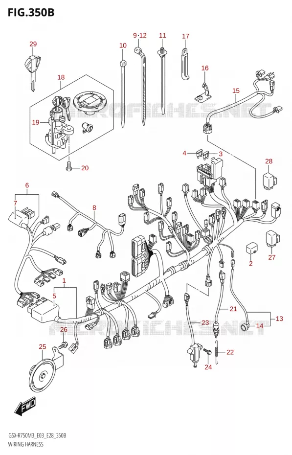 BEDRADING (E33) Suzuki MOTO 750 GSX-R 2023  GSX-R750 M3 (E03,E28,E33)