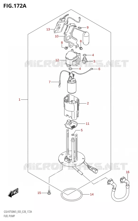 BENZINE POMP Suzuki MOTO 750 GSX-R 2023  GSX-R750 M3 (E03,E28,E33)