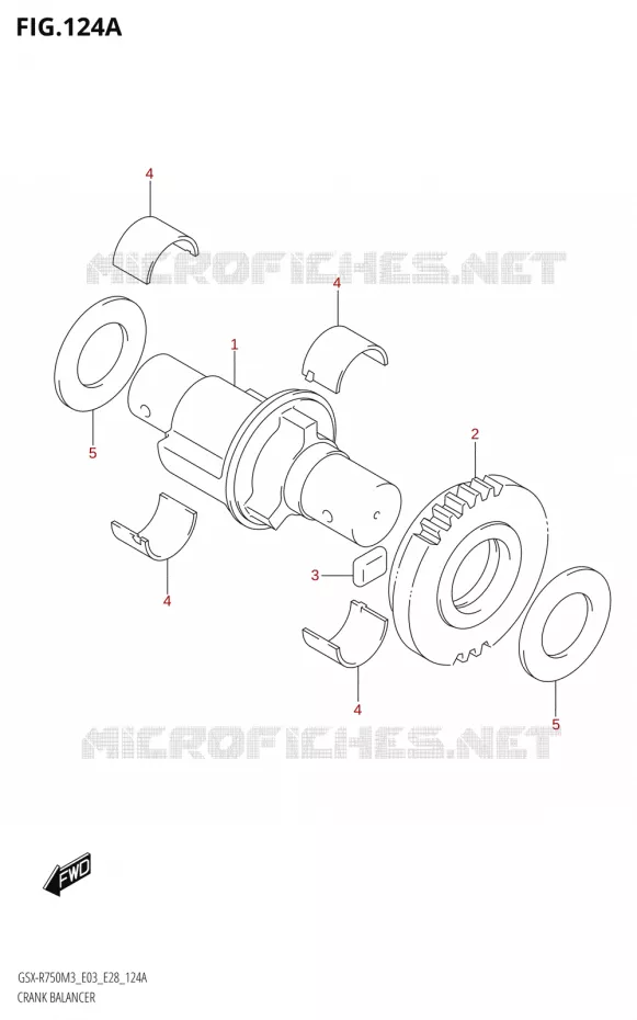 CRANK BALANCER Suzuki MOTO 750 GSX-R 2023  GSX-R750 M3 (E03,E28,E33)