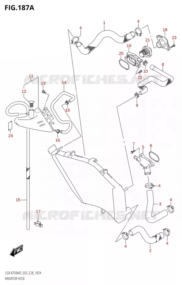 RADIATOR SLANG - EXPANSIEVAT Suzuki MOTO 750 GSX-R 2023  GSX-R750 M3 (E03,E28,E33)