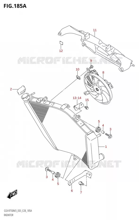 RADIATOR Suzuki MOTO 750 GSX-R 2023  GSX-R750 M3 (E03,E28,E33)