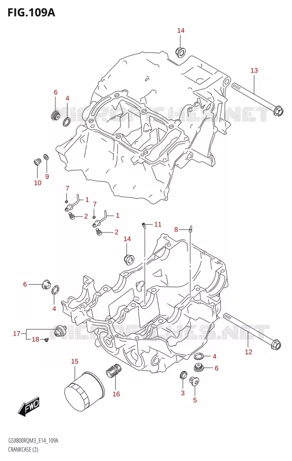 CARTER (2) Suzuki MOTO 800 GSX 2023  GSX800RQ M3 (E14)