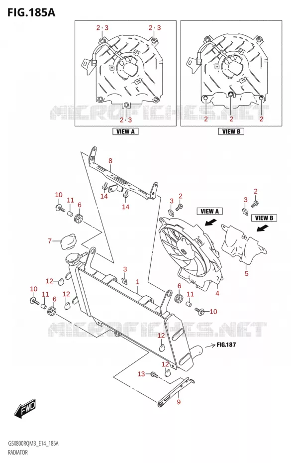 RADIATOR Suzuki MOTO 800 GSX 2023  GSX800RQ M3 (E14)
