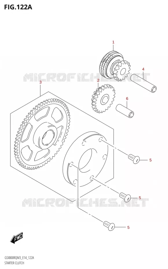 STARTMOTOR KOPPELINGS Suzuki MOTO 800 GSX 2023  GSX800RQ M3 (E14)